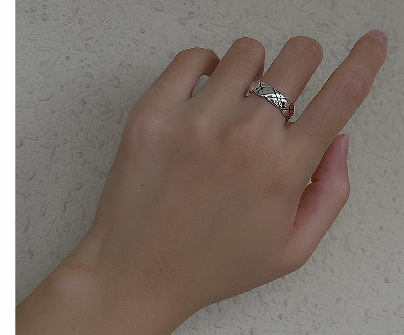 9g Weight Open Ring Classification Adjustable Ring Size 925 Sterling Silver Lingge Open Ring