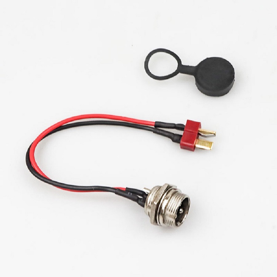 Accesorios de scooter eléctrico para adultos de 10 pulgadas conector de batería de cabeza de aviación en forma de T original