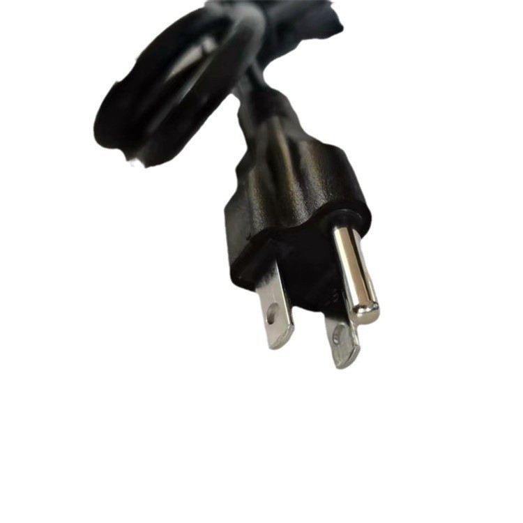 美标三插锡尾电源线2米0.5平 风扇 走刀器插头电源线 美规插头