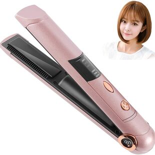 Cross-border hot sale factory direct wireless USB charging mini straight curler air bangs inner buckle electric splint