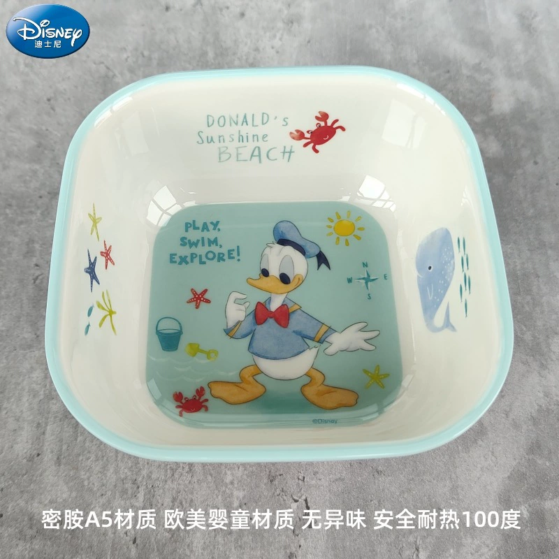 Disney, tableware for feeding, cartoon children's shatterproof dinner plate for food