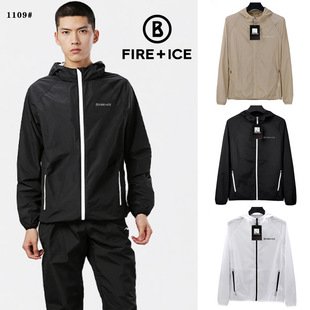 ICE New Outdoor Sports Leisure Joker Thin Quick-drying Breathable Windproof Skin Coat Hooded Men's Coat