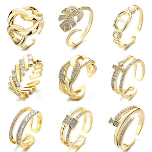 �߼����18K�S���_�ڽ�ָŮins���r��С���׺�ʳָ�h���R�Ʒ����