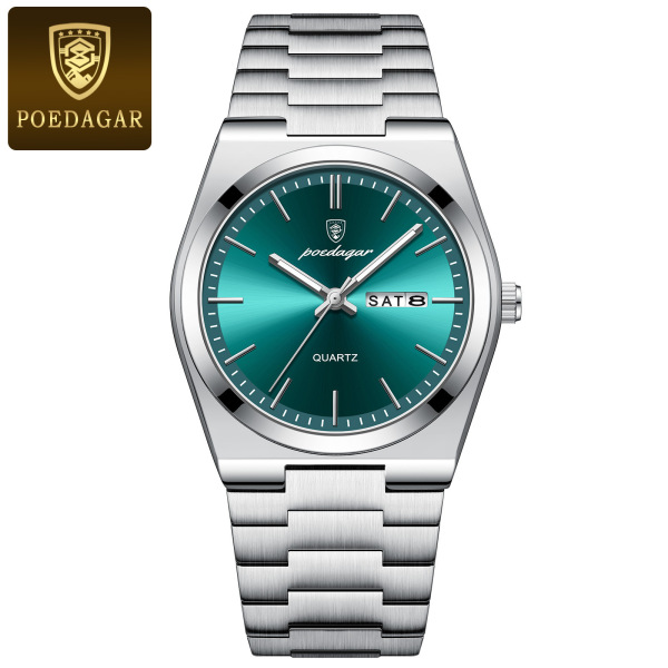POEDAGAR/ Ultra thin waterproof swiss watch