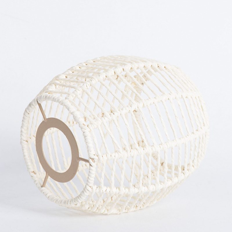 Lámpara de viento silenciosa sala de estar comedor sala de té casa de alojamiento tienda de té de leche personalidad de estilo chino medieval tejido a mano lámpara de lámpara