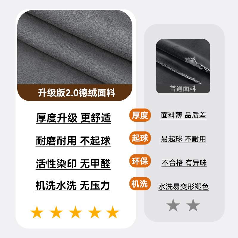 Transfronterizos para sofá cubierta de pedal gruesa doble cubierta de sofá de terciopelo casero cubierta de taburete de pedal cubierta de cubierta