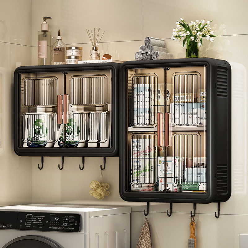 Bathroom Storage Rack, Cosmetics Storage, Punch-Free Wall-Mounted Shower Gel Storage Rack, Kitchen Spice Storage Rack