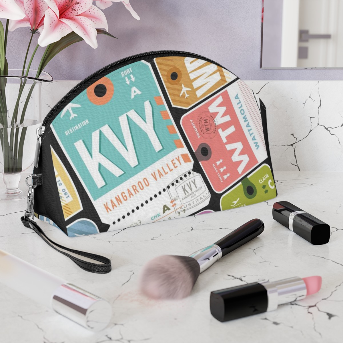 Borsa per il trucco semplice e fresca, borsa da donna nuova, leggera e versatile_voghion.com