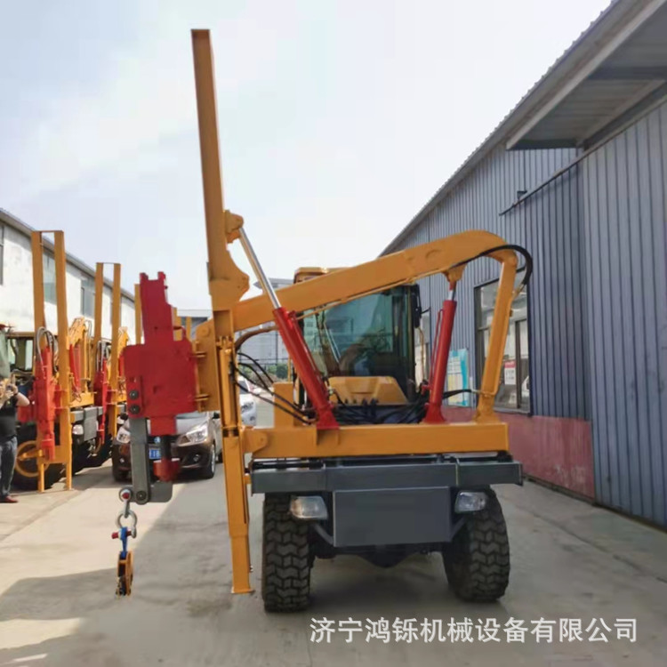 打桩机厂家现货 液压护栏打桩机 打拔一体机