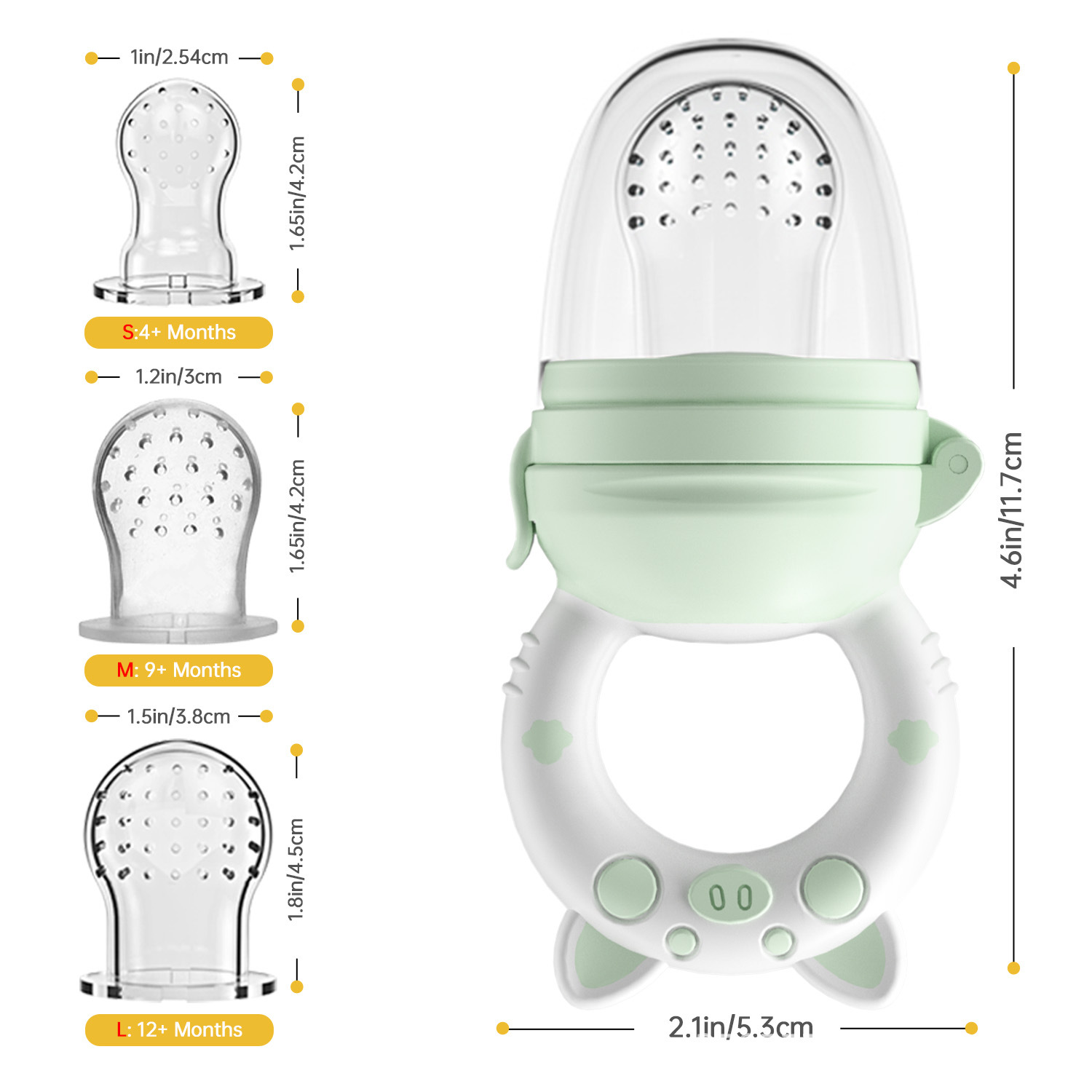 Complemento alimenticio transfronterizo de frutas para bebés, bolsa para morder, mordedura de frutas y verduras, juego, mordedor para bebés, herramienta para comer puré de frutas, artefacto, silicona