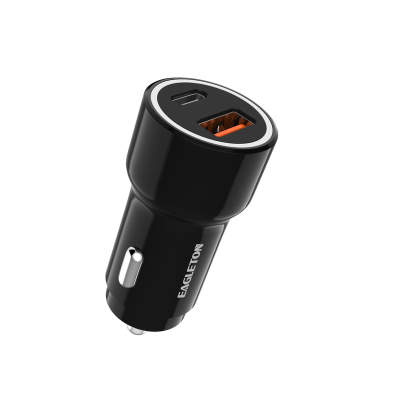 43W Fast Car Mobile Charger Multi-Port Dual USB Port with Light-Emitting Diode Car Charger