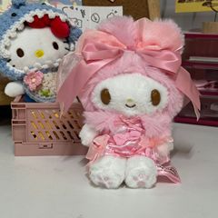 50周年限定重工デザイン大蝶結び美楽蒂ぬいぐるみかばんストラップキーホルダー超可