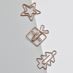 Vintage Christmas paper clip manufacturers spot wholesale fun shape paper clip reading label bookmark clip hand account clip