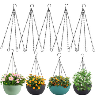 Hanging Iron Art Flower Pots for Balcony, Hydroponic Plants, Hanging Orchids, Succulent Garden Hanging Baskets