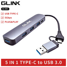 Type-C/USB�p�ӿ�5��1�Uչ�]����USB3.0�־��� �Pӛ����ӿ� HUB