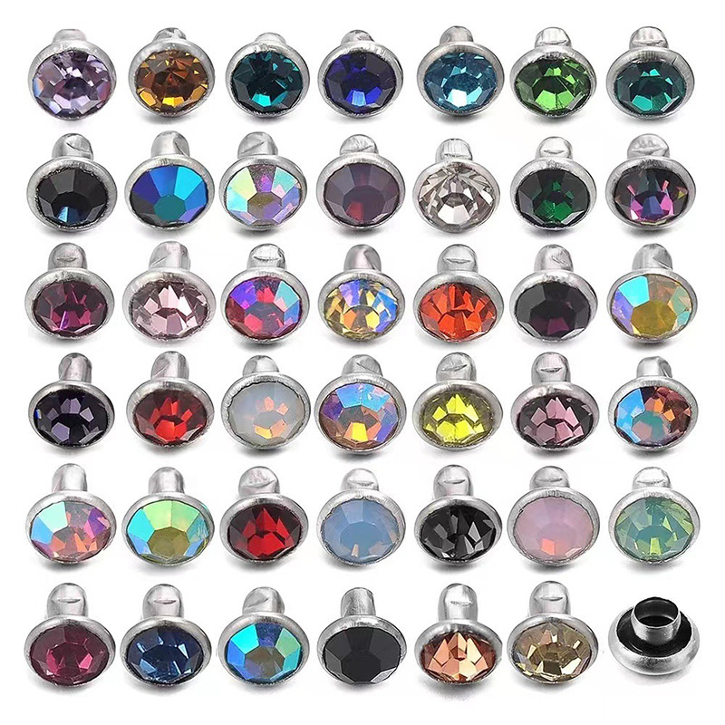 Fuente transfronteriza Taladro de tubería Taladro de hierro de color A de 6mm, 8mm Base de soporte lateral plateado Cuentas sueltas Taladro de bricolaje Suministro de fábrica