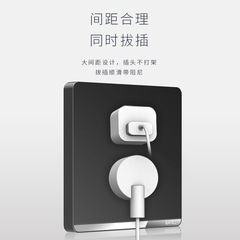 International Electrical 86 Type Home Wall Switch and Socket Plate, Black, One Pole Five Hole Socket Cover, Wholesale