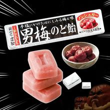 男梅話梅糖潤喉糖紫蘇梅子日本進口糖果硬糖條狀組合