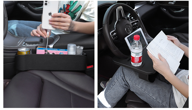 Car steering wheel dining table multifunctional car water cup beverage rack car tablet computer bracket car small table