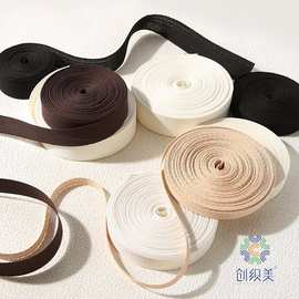 环保纸织带纸制平纹带带斜纹后领包边环保可降解100%纸织带可再生