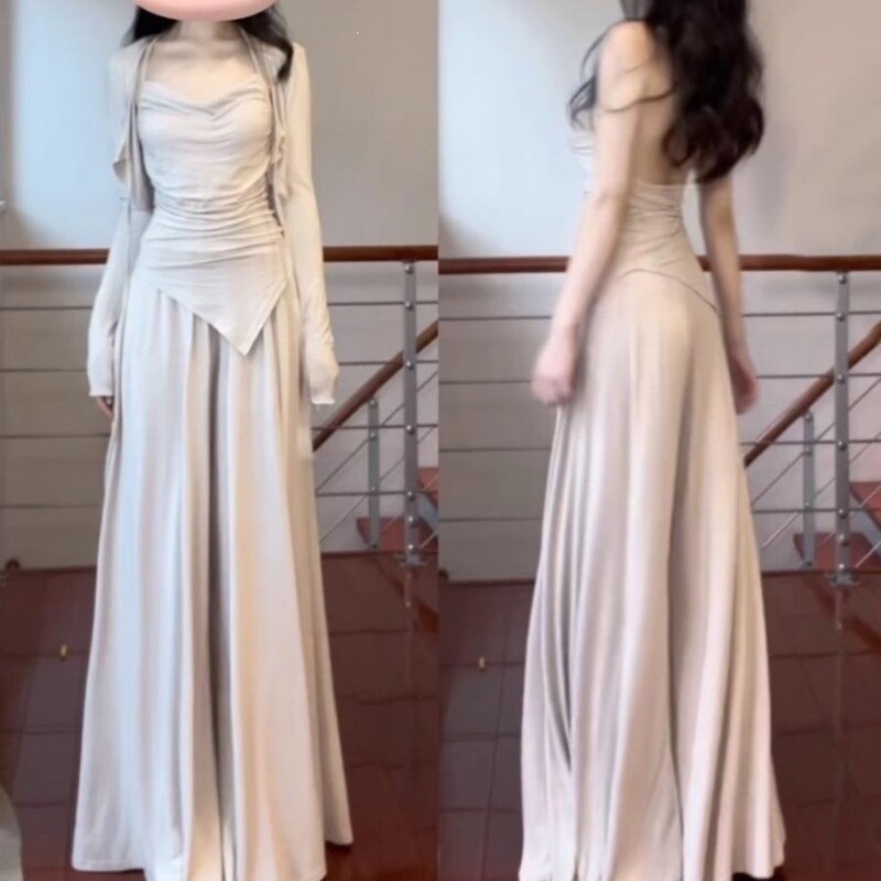 Japanese and Korean Style Casual Women's Set 2026 Summer Knit Camisole Cardigan Wide-Leg Pants Relaxed Wear Fashion Three-Piece Set Japanese and Korean Style Casual Women's Set 2026 Summer Knit Camisole Cardigan Wide-Leg Pants Relaxed Wear Fashion Three-Piece Set