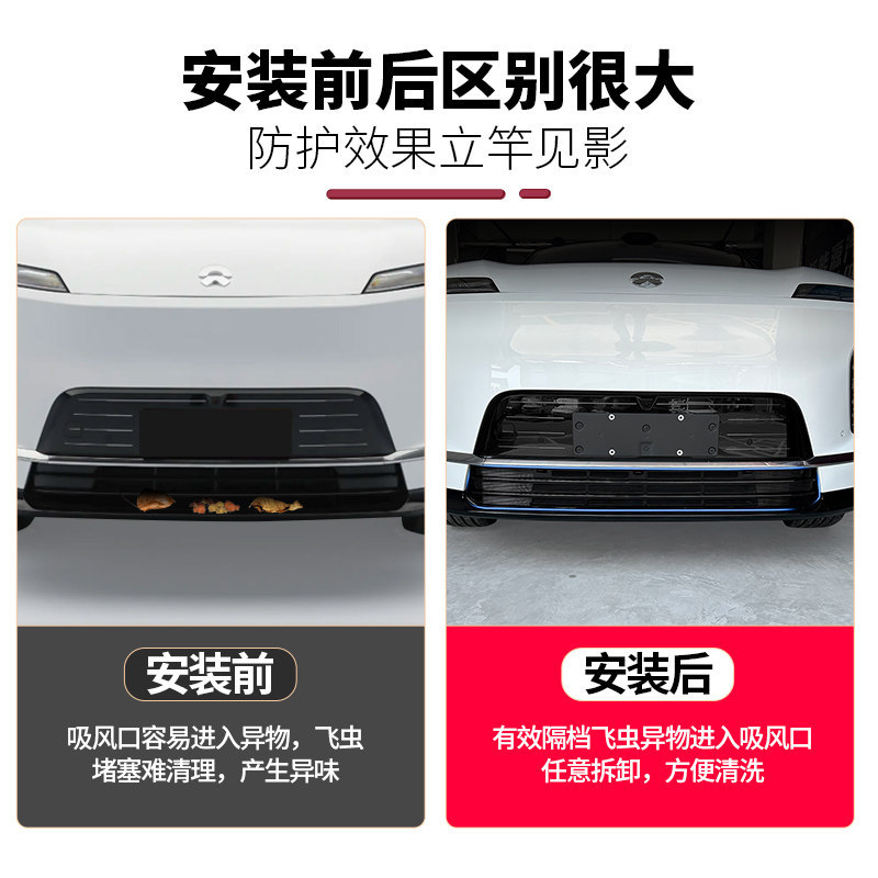 Suitable for Nio Es9 Insect-Proof Net, Front Grille, Mosquito and Lint Protection Decorative Accessories, Special Essential Parts