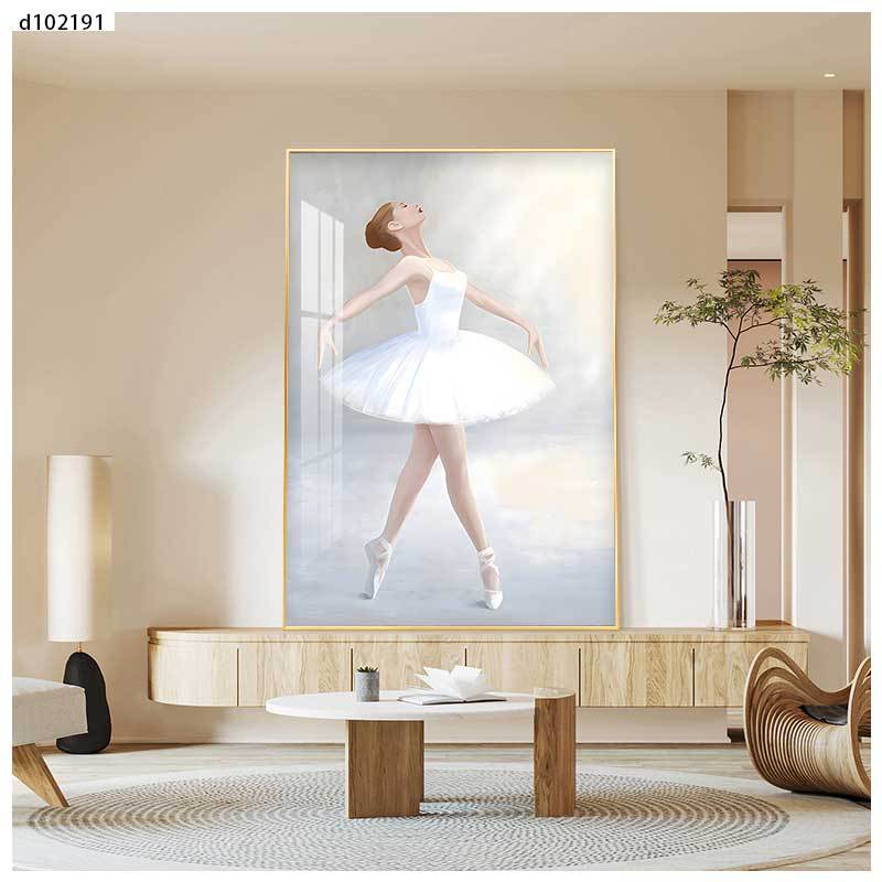舞蹈教室挂画性感美女艺术画瑜伽馆内壁画芭蕾舞培训中心装饰画