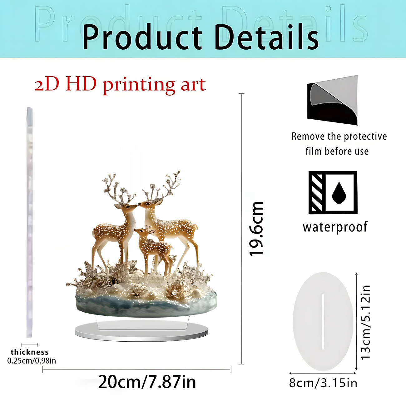 2026 nuevos productos transfronterizos Navidad Hot Sale Festival creativo temporada atmósfera decoración artesanía acrílica 2D