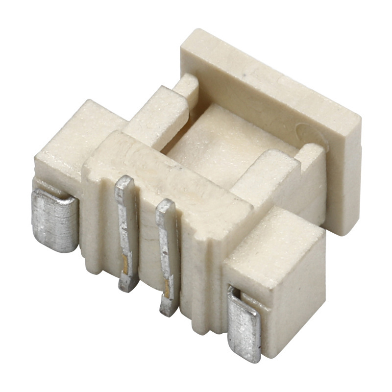 现货供应WAFER 针座间距1.25MM立式加盖2PIN wafer针座连接器|undefined