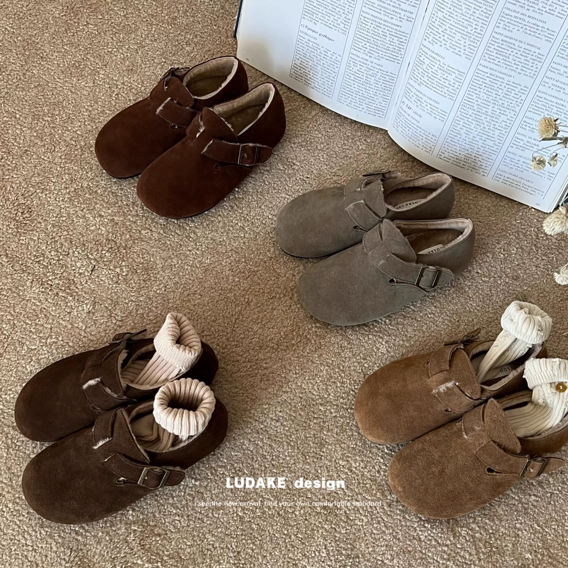 LUDAKE Олень Dako женская обувь увеличивается осенью и зимой