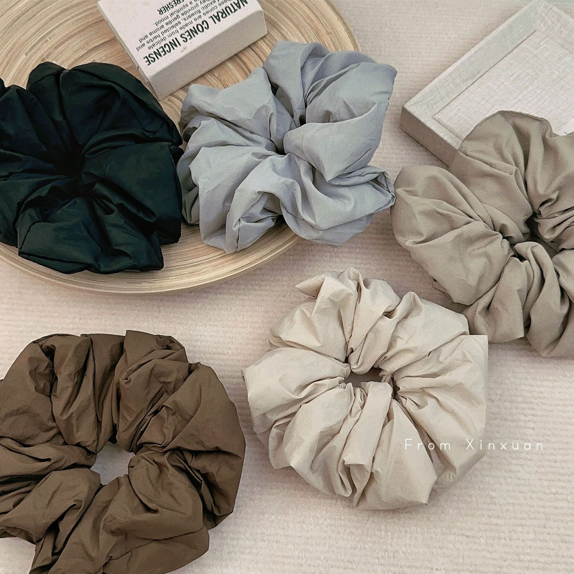 Maxi elastico per capelli donna accessorio stile scrunchie_voghion.com