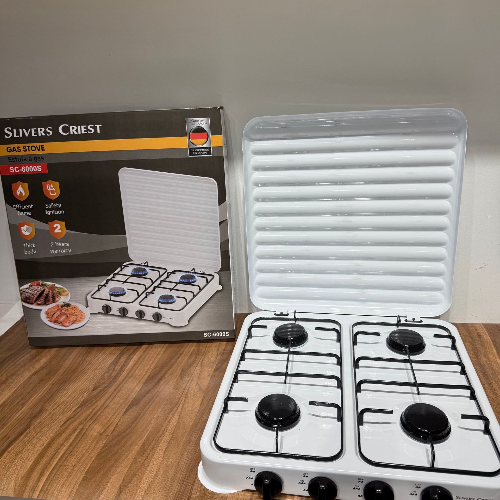 外贸露营燃气灶天然气灶炉四炉跨境不锈钢炉头灶具明火使用