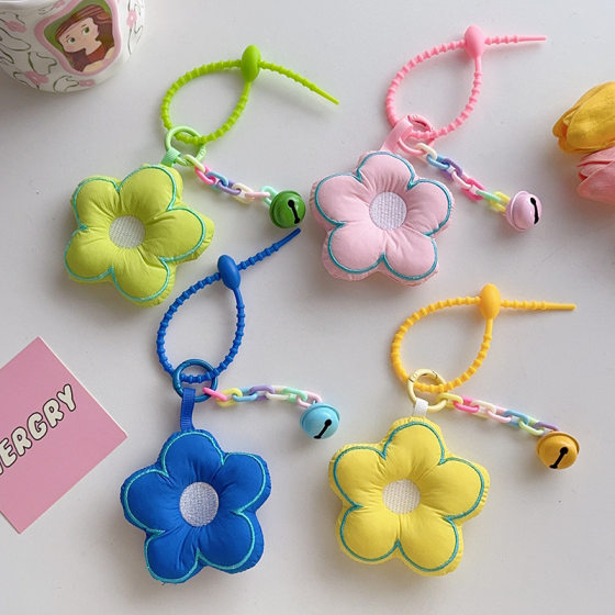 Original flower pendant diy canvas bag accessories fabric embroidery flower stall gifts small gifts wholesale