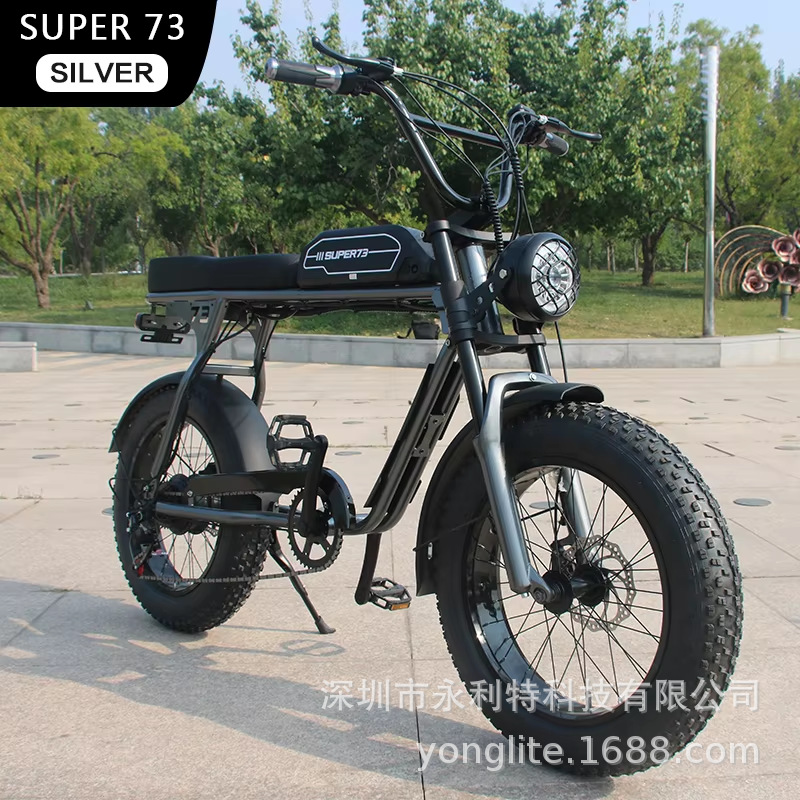 Super73RXY1S con neumáticos gordos para vehículos eléctricos todoterreno batería de litio neumáticos anchos amortiguadores motocicletas eléctricas de velocidad variable
