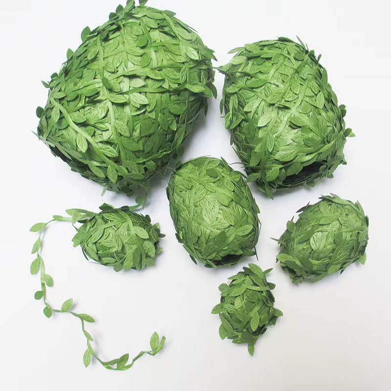 Моделирование зеленых листьев ротанга шелковая ткань ивы гирлянда декоративное моделирование зеленых растений