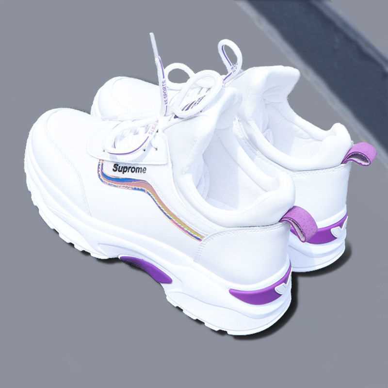 Universal sports lightweight white sneakers for students flat