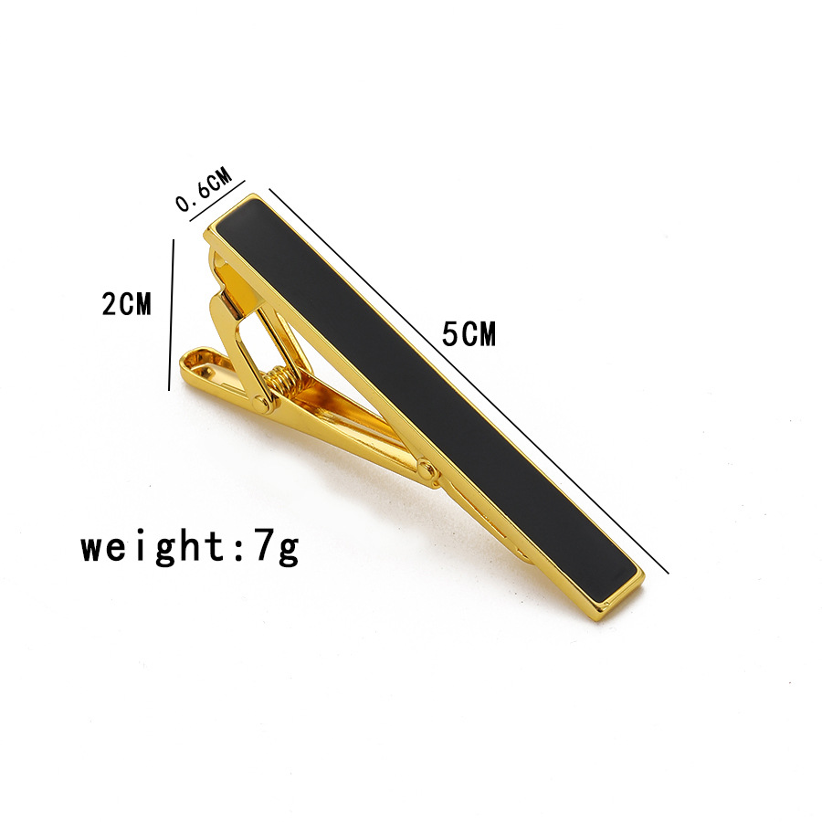 Neue kupfer rechteckigen farbe krawatte clip herren business einfache anzug hemd krawatte clip männer_voghion.com