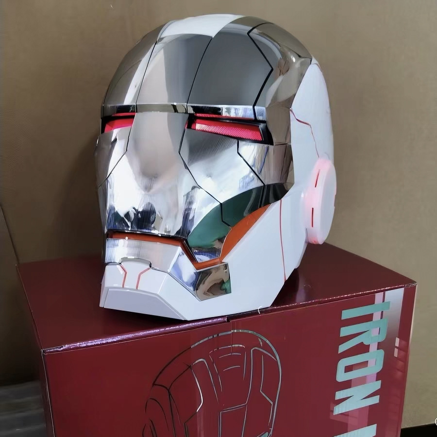Bright silver MK5 helmet [Chinese and English dual control]