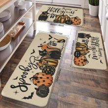 J 65458 Halloween Pumpkin Kitchen Mat Set ��ʥ���Ϲϳ����ص�