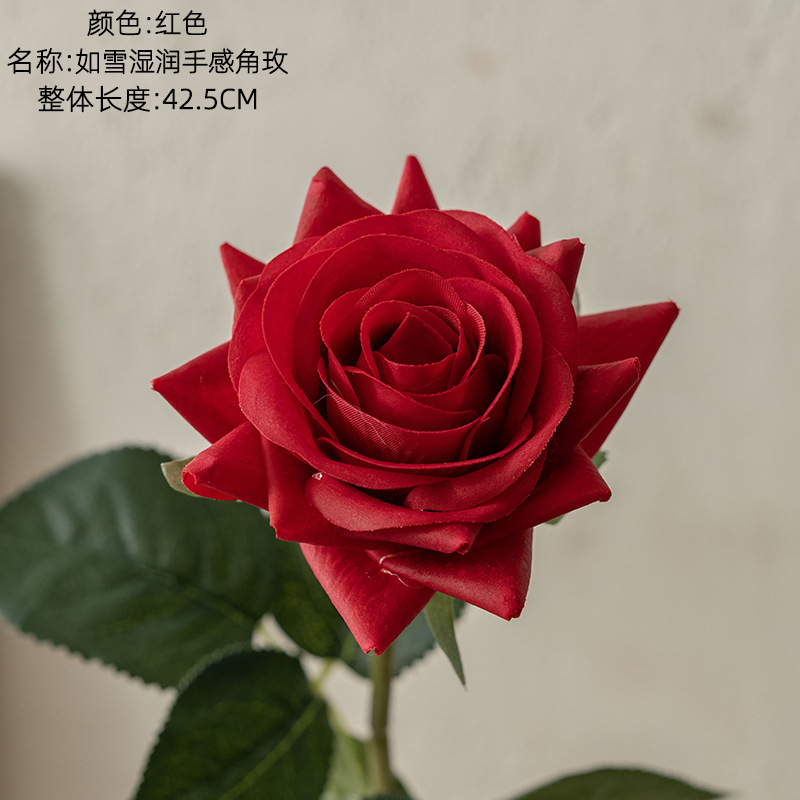 INS estilo Toque Hidratante Rosa fábrica de flores artificiales decoración del hogar de la boda que sostiene la pared de la flor falsa MW60000