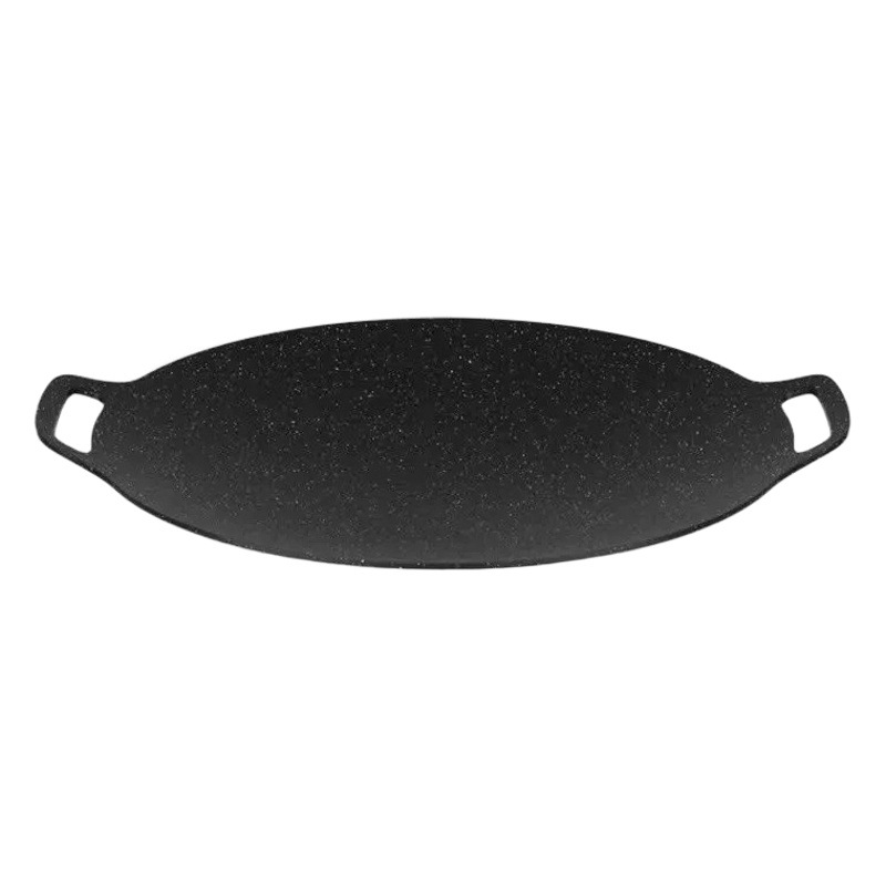 Cross-border Maifan Stone Frying Plate Outdoor Camping Grill Plate Korean Style Barbecue Plate Cardboard Barbecue Plate Teppanyaki Grill Pot