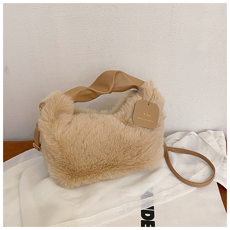 2023 Autumn/Winter Versatile Simple Solid Color Single Room Crossbody Bag Women's Fashion_voghion.com