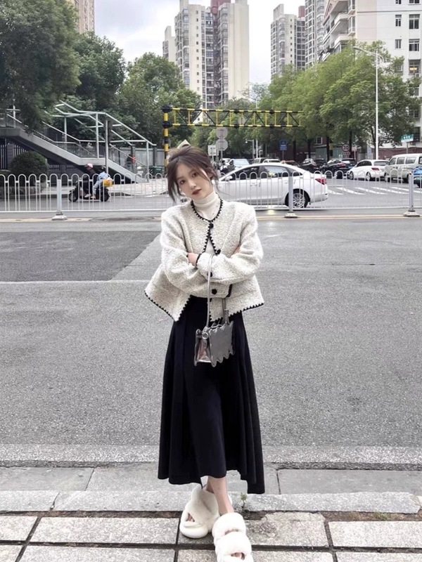 法式小香风短款外套女秋季2025新款高端名媛气质小个子冬季高级感|undefined