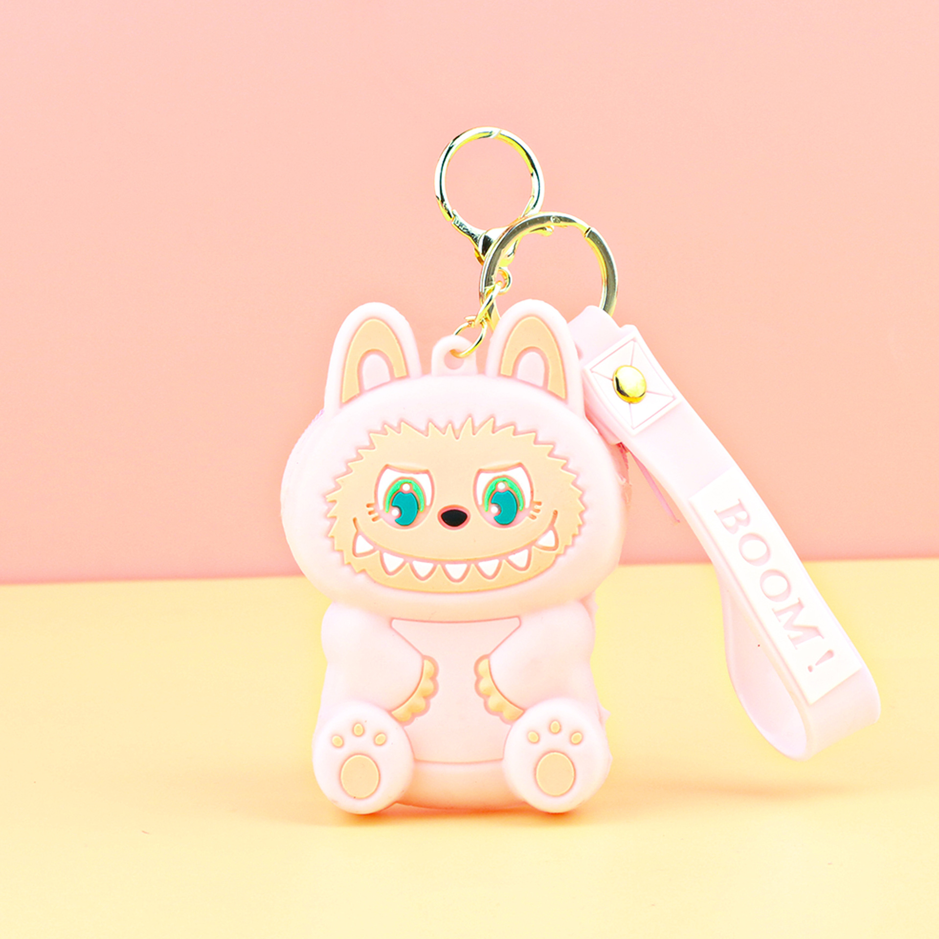 子供用ラブブ小銭入れシリコンプチギフトキーホルダーペンダントカードキャッチャーマシンプチギフトラブブ