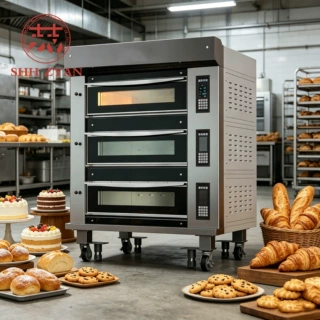三层六盘电烤箱 独立控温烘烤炉 食品厂跨境烘焙电烤箱oven定制