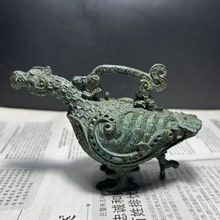 山西晋候鸟尊赵卿鸟尊青铜器仿古摆件古玩收藏高档商务礼品工艺品