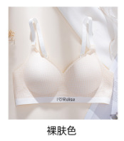 Ventas directas de fábrica comercio electrónico transfronterizo Sudeste de Asia Vietnam Tailandia damas dulces a cuadros sujetador de colección lateral fruncido