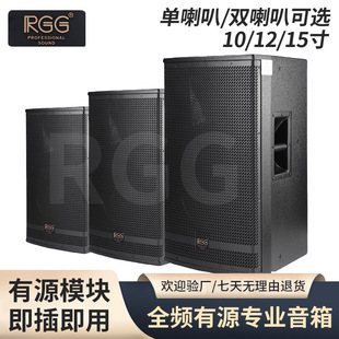 10 inch 12 inch 15 inch active speaker wall hanging wedding performance camping wooden high power professional grade active audio