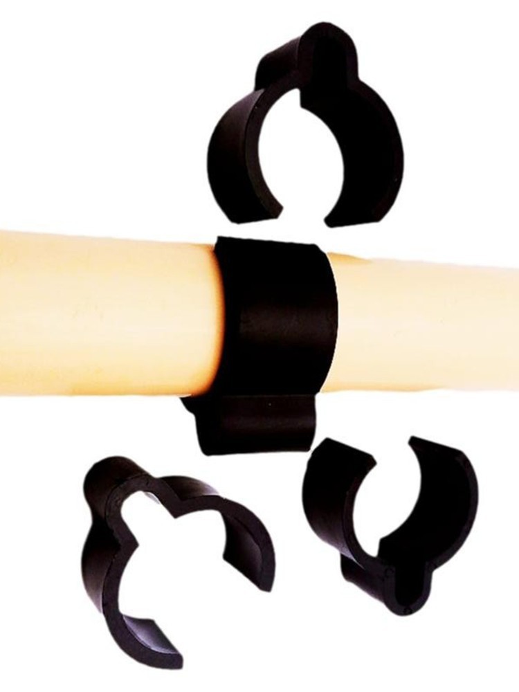 Wire Rod Lean Tube Signage Buckle/Black Plastic Fasteners/Round Tube Connectors/Tube Joints/Hangers