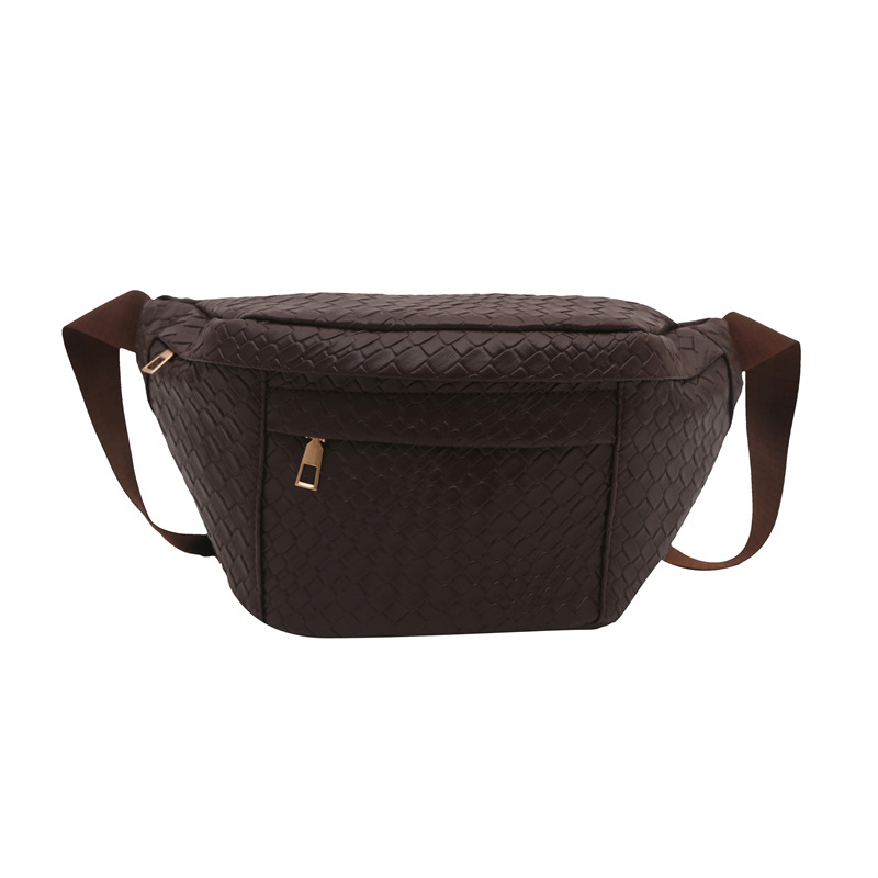 Bolsas casuales de color sólido 2025, nueva personalidad, bolsas de pecho de mujeres, bolsas de cambio, bolsas de moda de tejido de mujeres